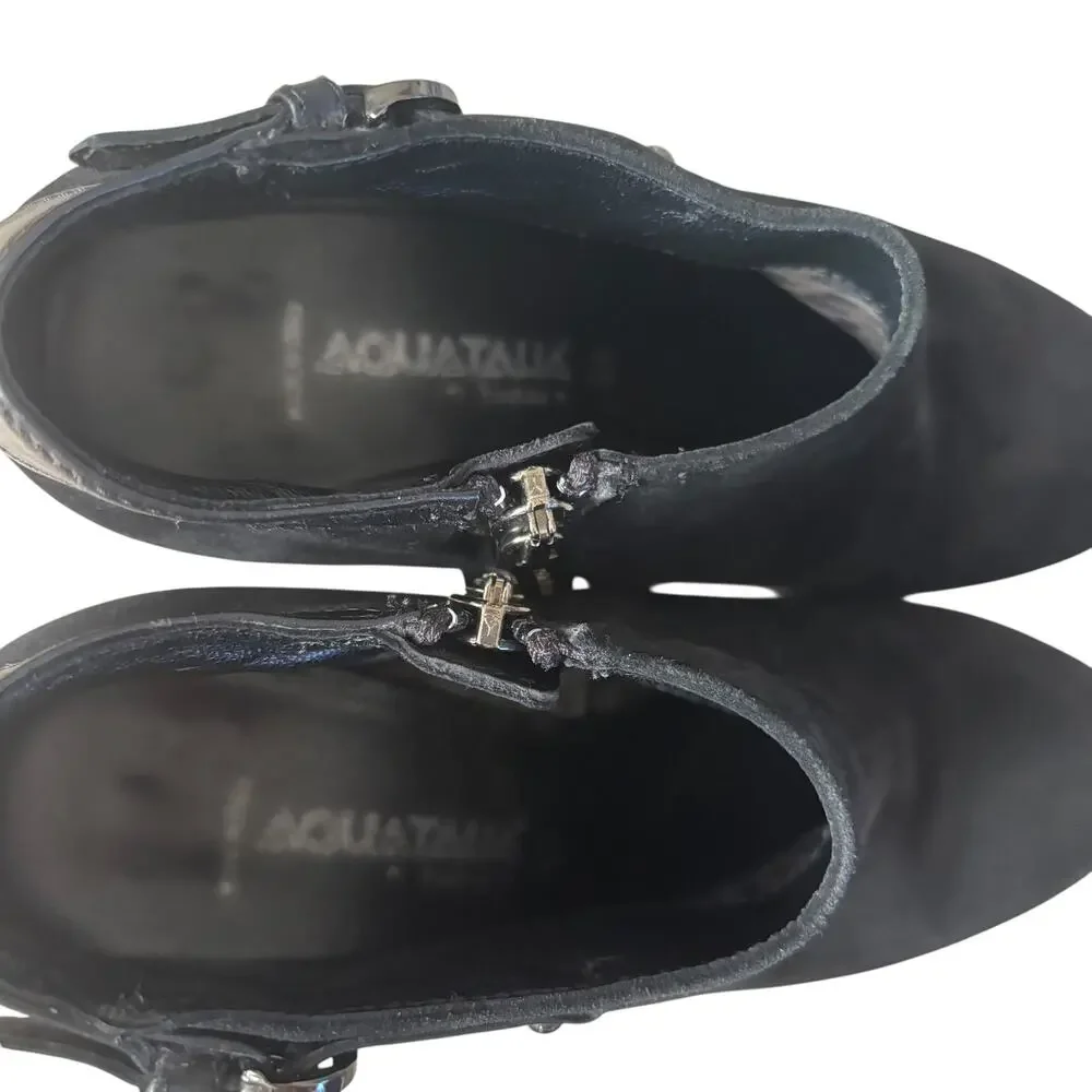 Aquatalia Suede & Leathe Ankle Booties Size 5.5